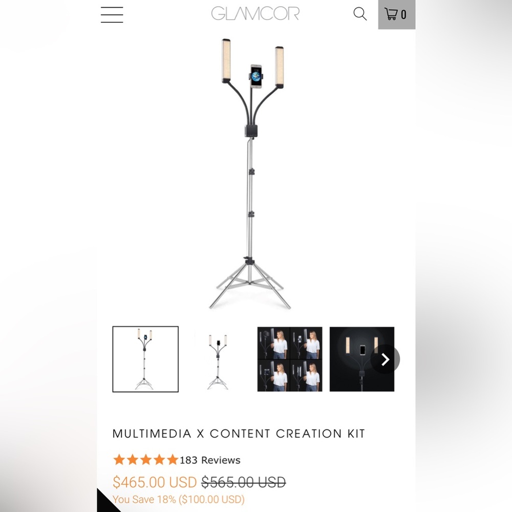 GLAMCOR MULTIMEDIA X CONTENT CREATION KIT LIGHT